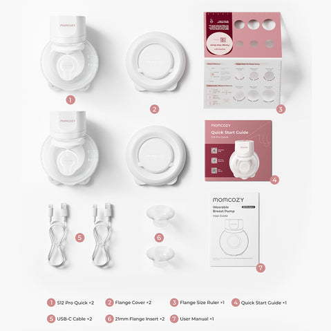 Momcozy S12 Pro Quick Wearable Breast Pump Bundle