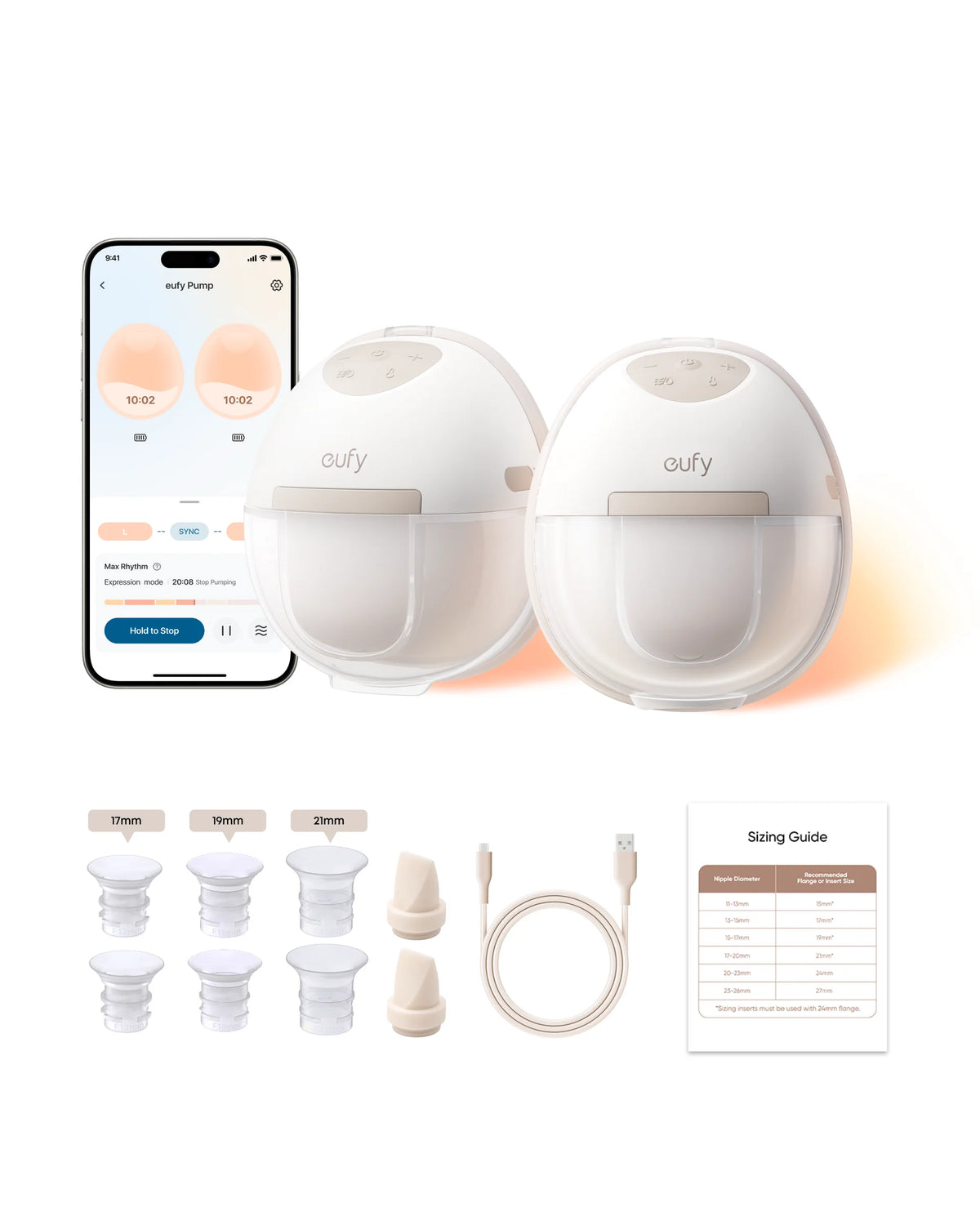 EUFY E20 BREAST PUMP WEARABLE PUMP